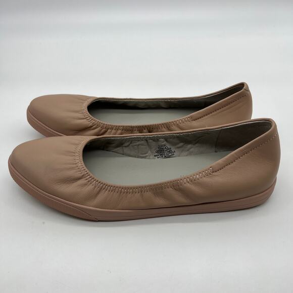 Lori Goldstein Collection Slip On Leather Flat Size 10 M with Elastic Blush - Picture 7 of 10